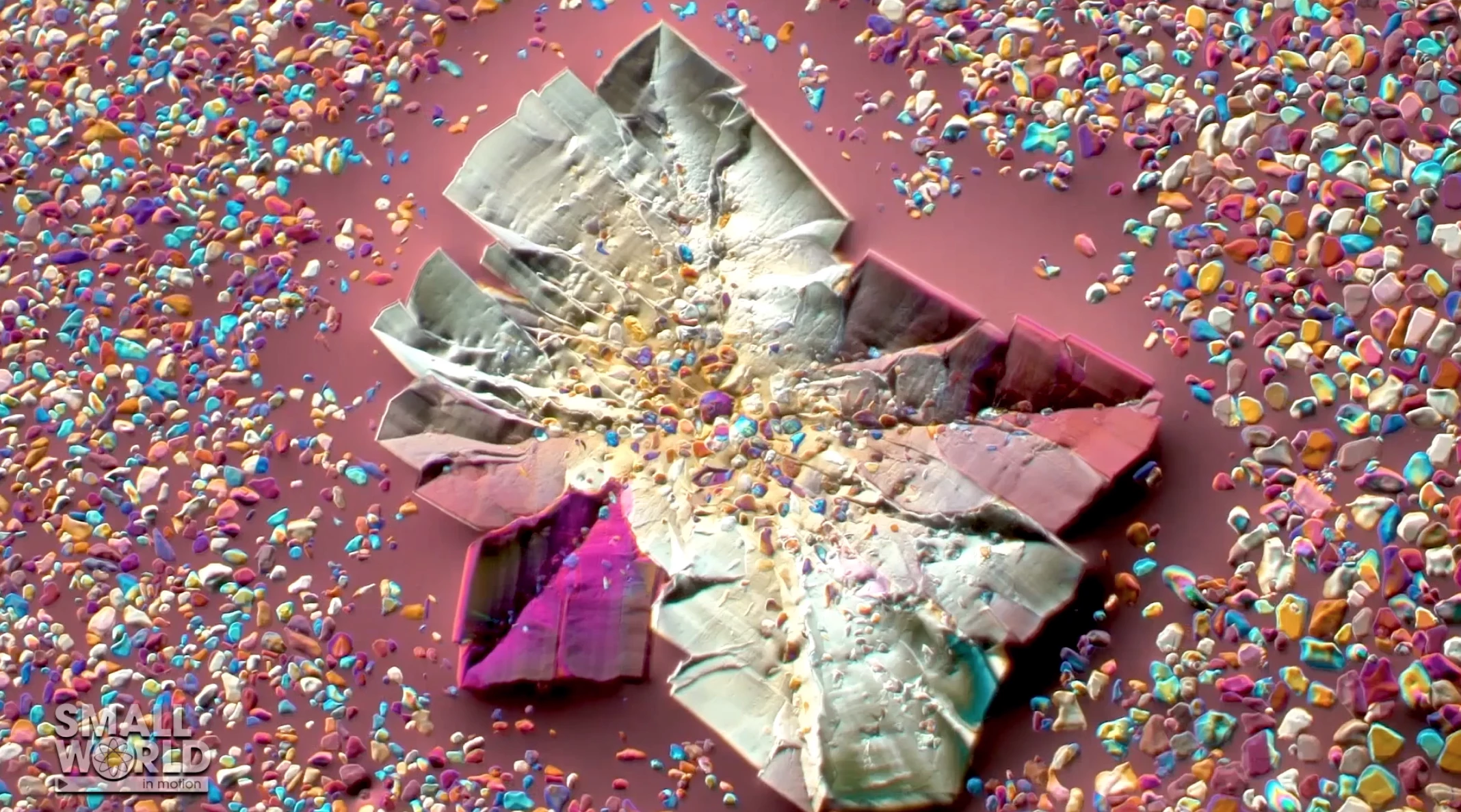 An honorable mention in this year's contest was a video showing epsom salts crystallizing