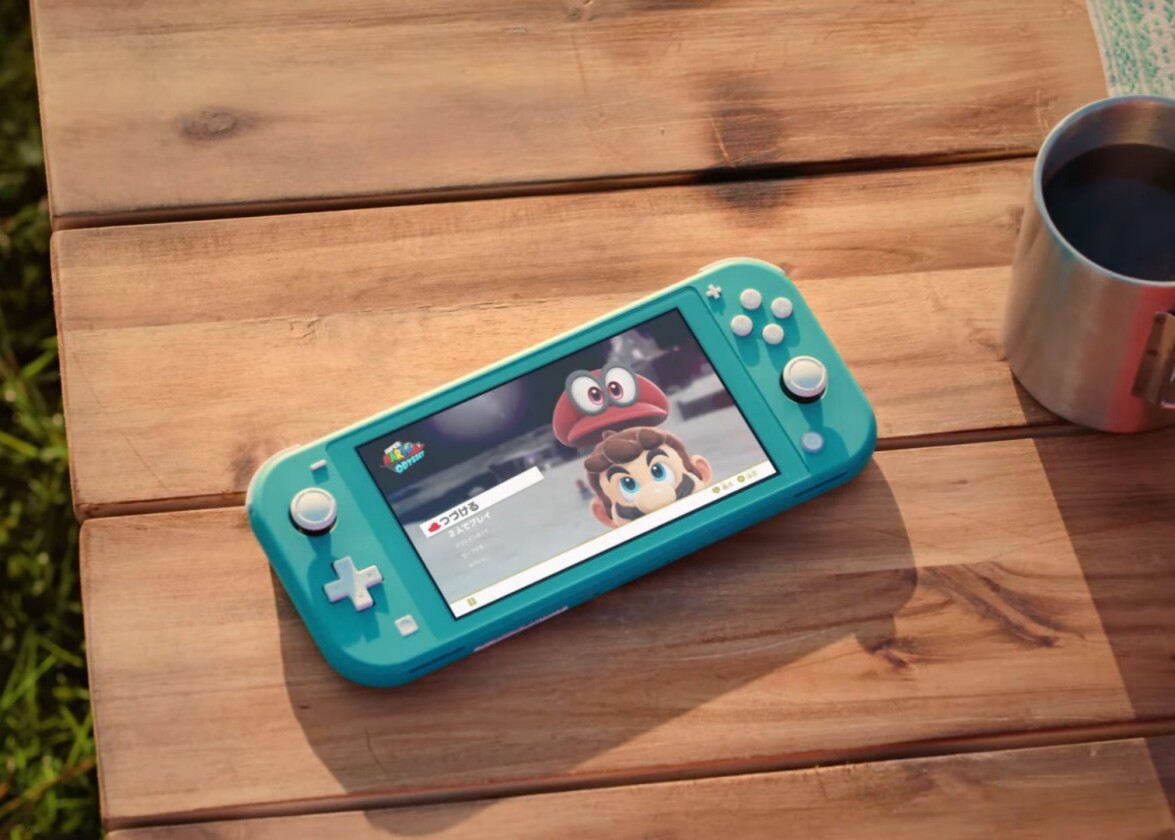 This time around the Joy-Con controllers aren't detachable on the Switch Lite