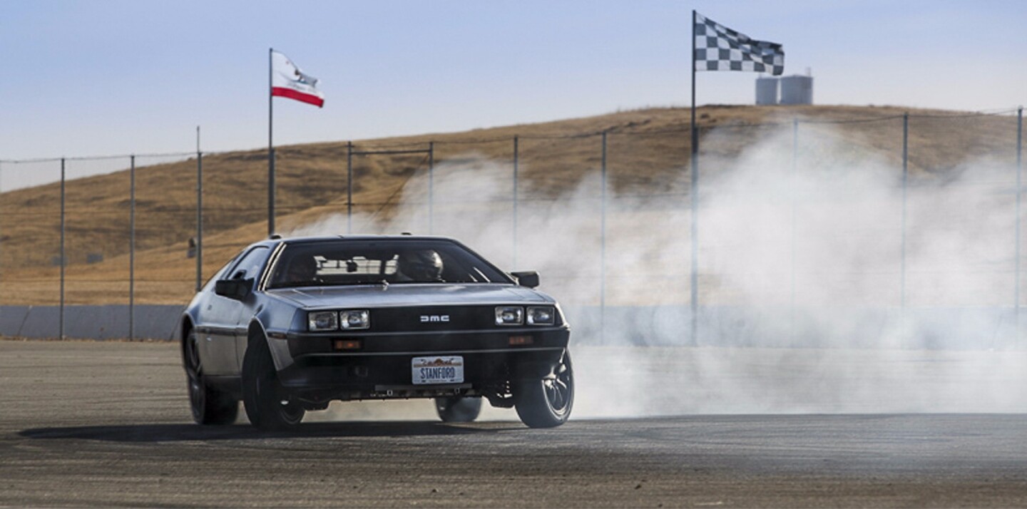Stanford S Autonomous Delorean Can T Time Travel Can Do Donuts