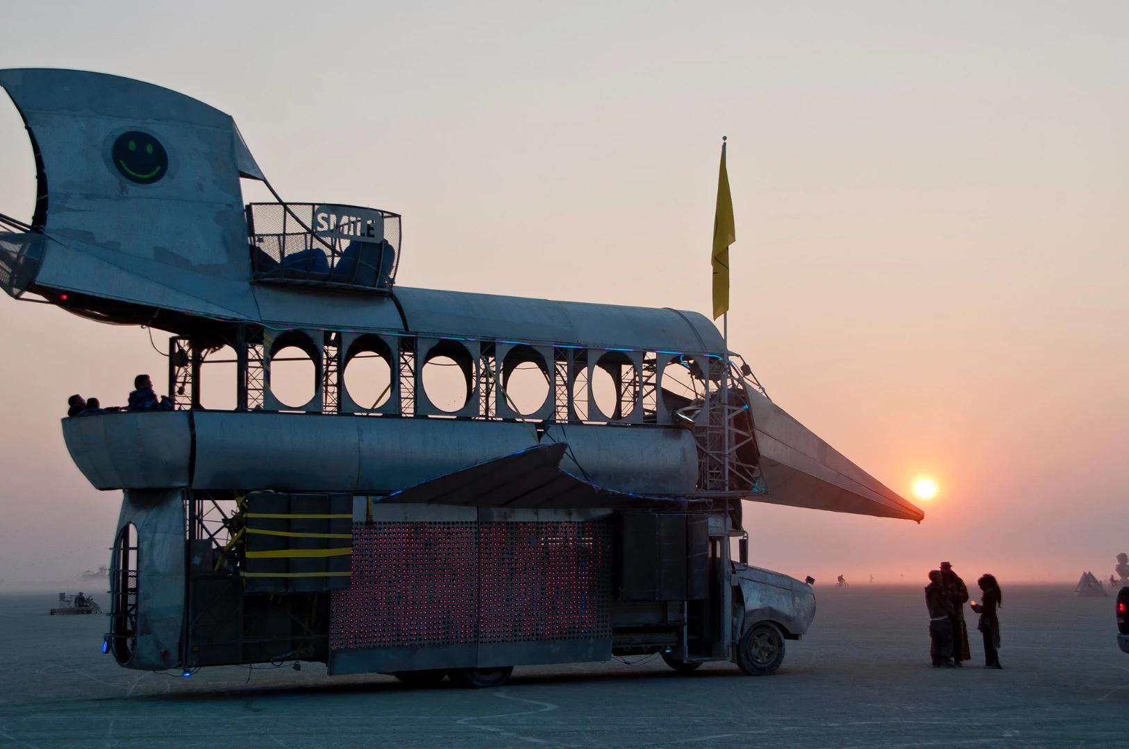 An interesting art-car seemingly made from an old plane fuselage