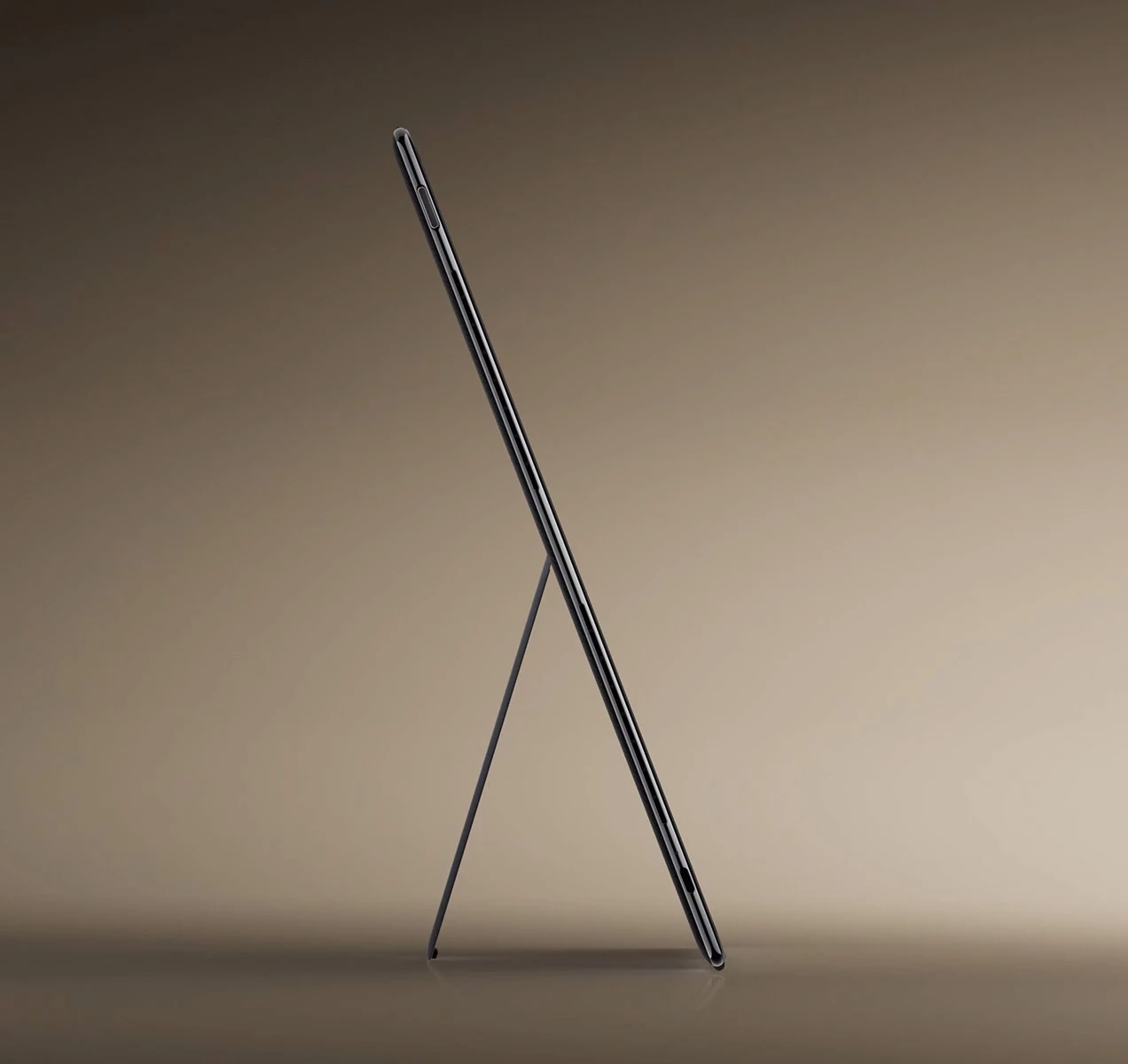 An integrated kickstand props up the 18-inch display for your viewing pleasure