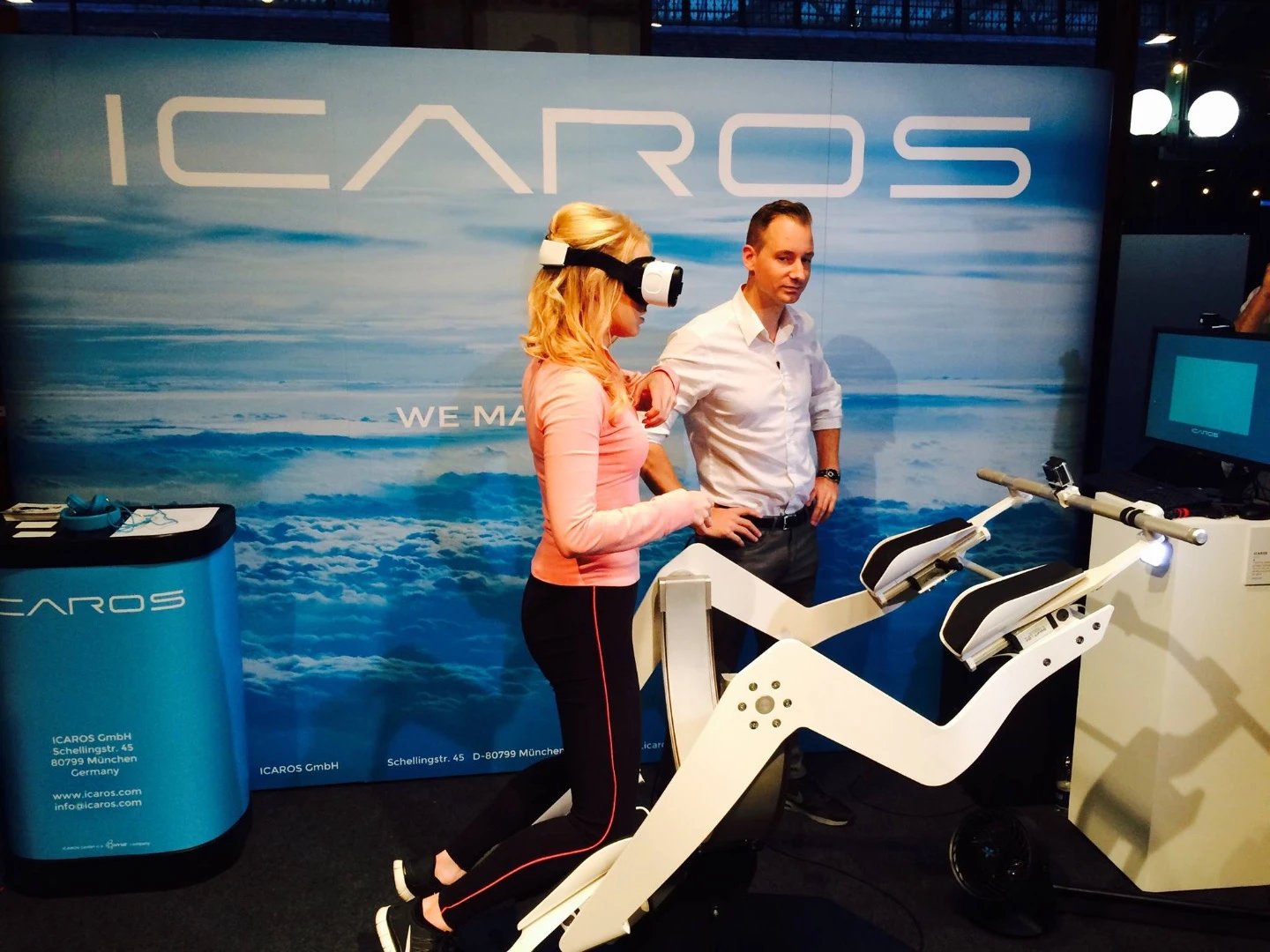 Icaros spent much time demoing its machine in 2015