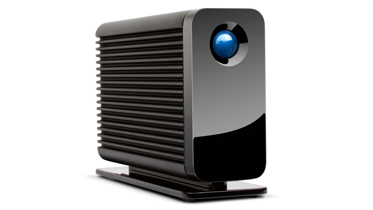 The Little Big Disk Thunderbolt 2 front angle view