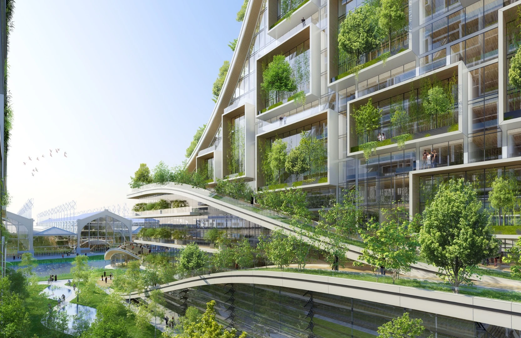 Tour & Taxis would also include wind turbines, natural ventilation, and rainwater harvesting tech