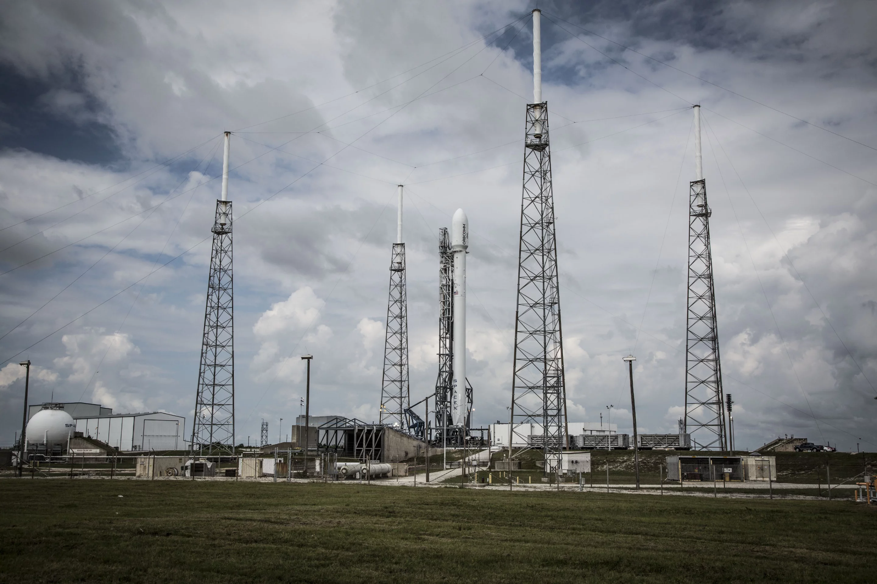 Falcon 9 on the launch pad