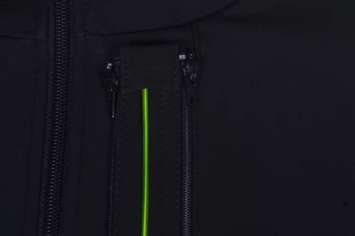 The lights are bound to the jacket with double zips, meaning they can be upgraded or changed to a different color such as blue or pink