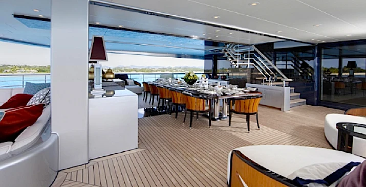 2012 Motor Yacht of the Year, Tangodining area