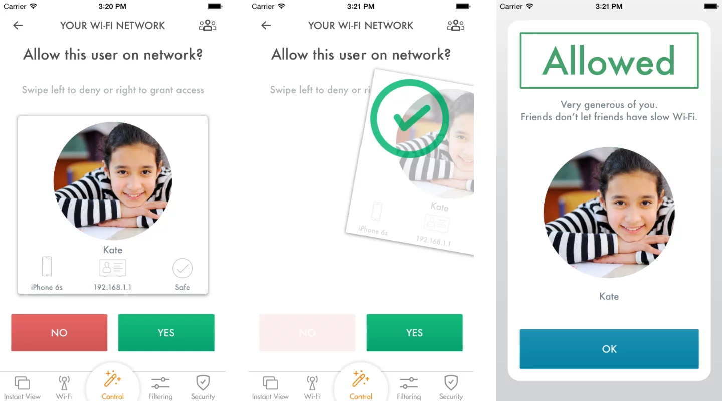 Users can grant access to others via a mobile app, doing away with the need to provide visitors with fiddly passwords