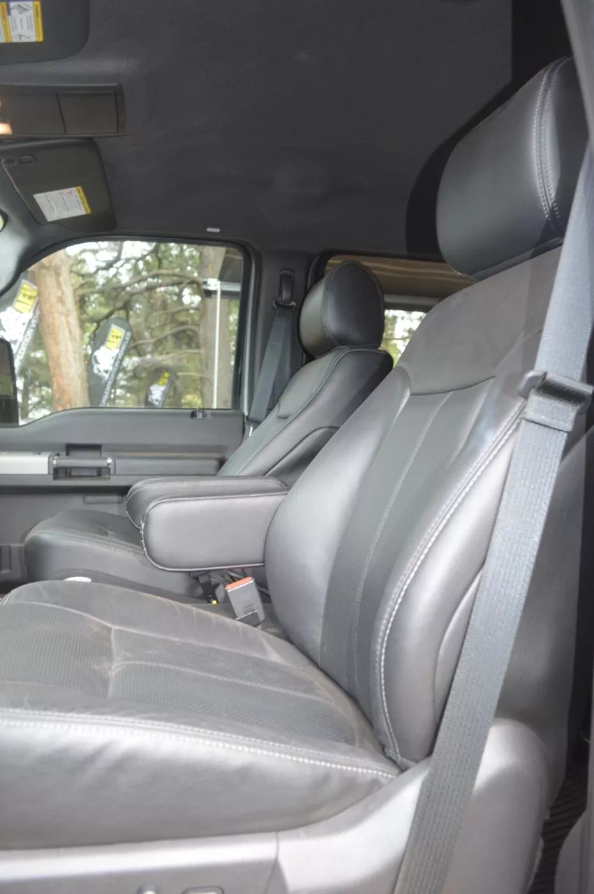 The Ford Super Duty Crew Cab with Lariat interior
