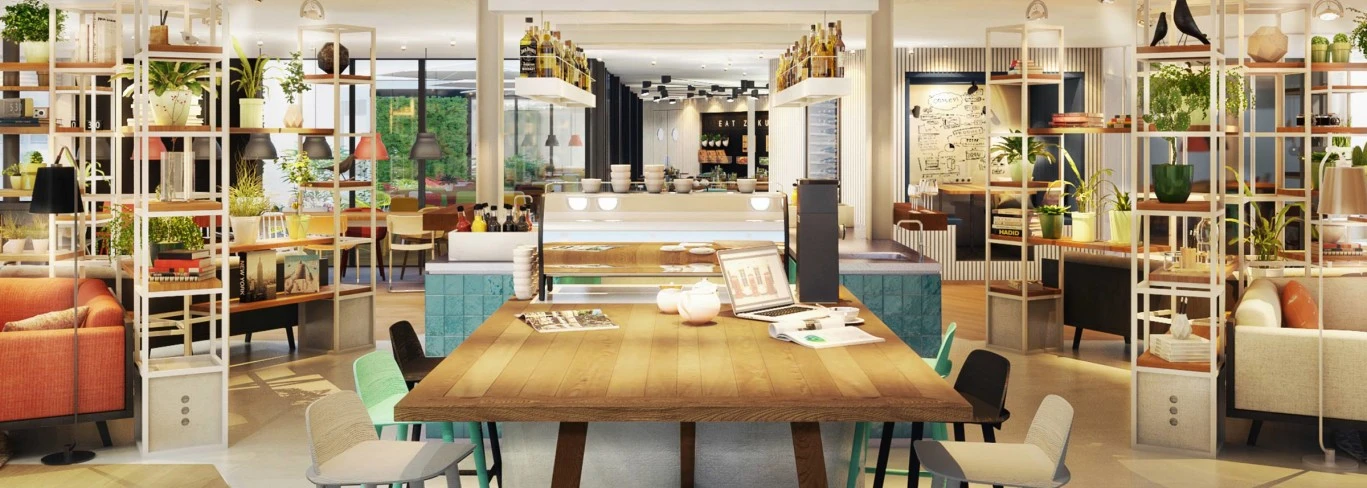 In addition to the facilities within the loft, Zoku offers communal social areas