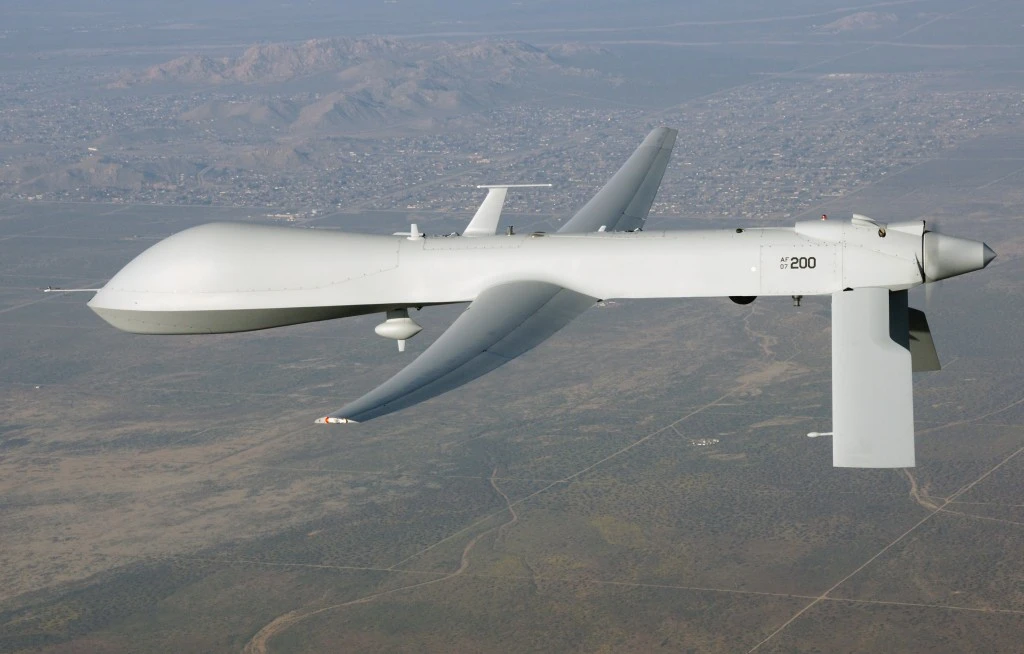 The Predator B Unmanned Aerial Vehicle is a Medium Altitude, Long Endurance (MALE) aircraft