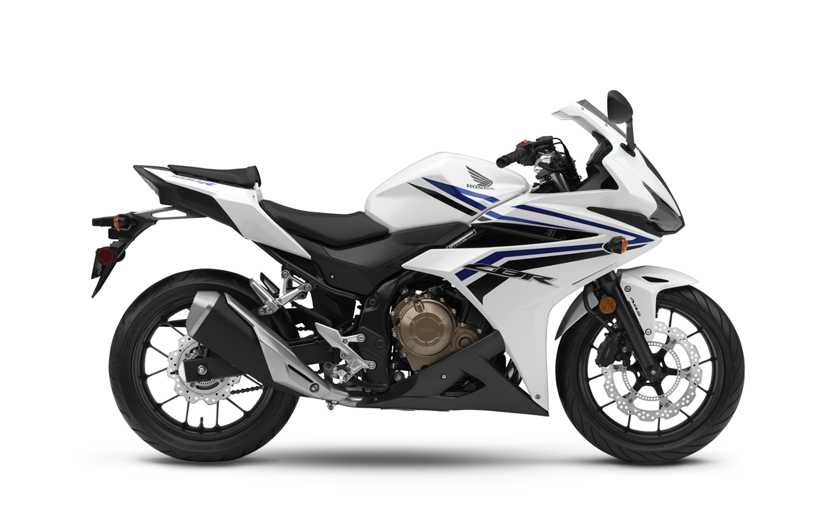 Honda CBR500R in Pearl White color