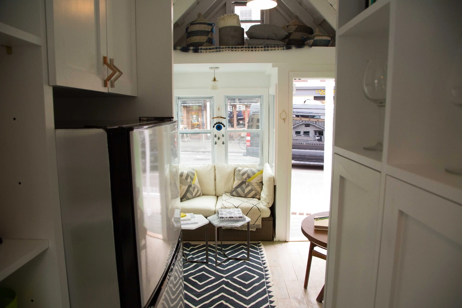 Inside the tiny house