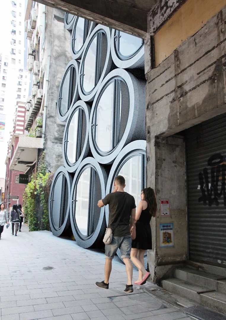 James Law Cybertecture envisions the OPod Tube House being installed in urban infill areas unsuitable for typical buildings