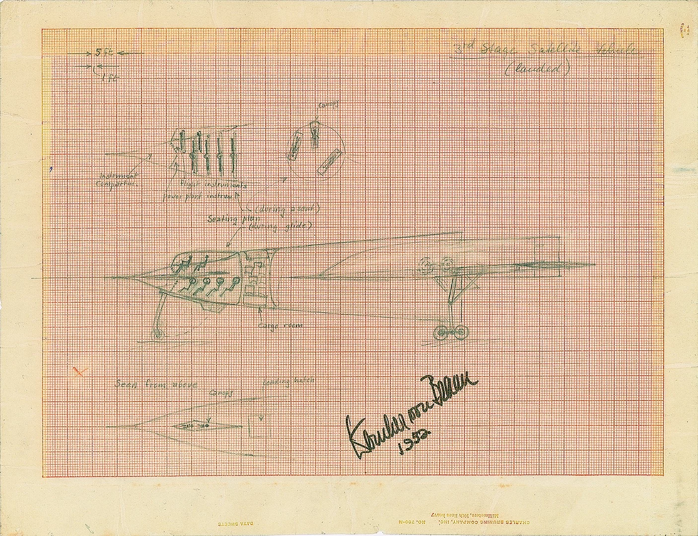 Sketch of an orbital shuttle