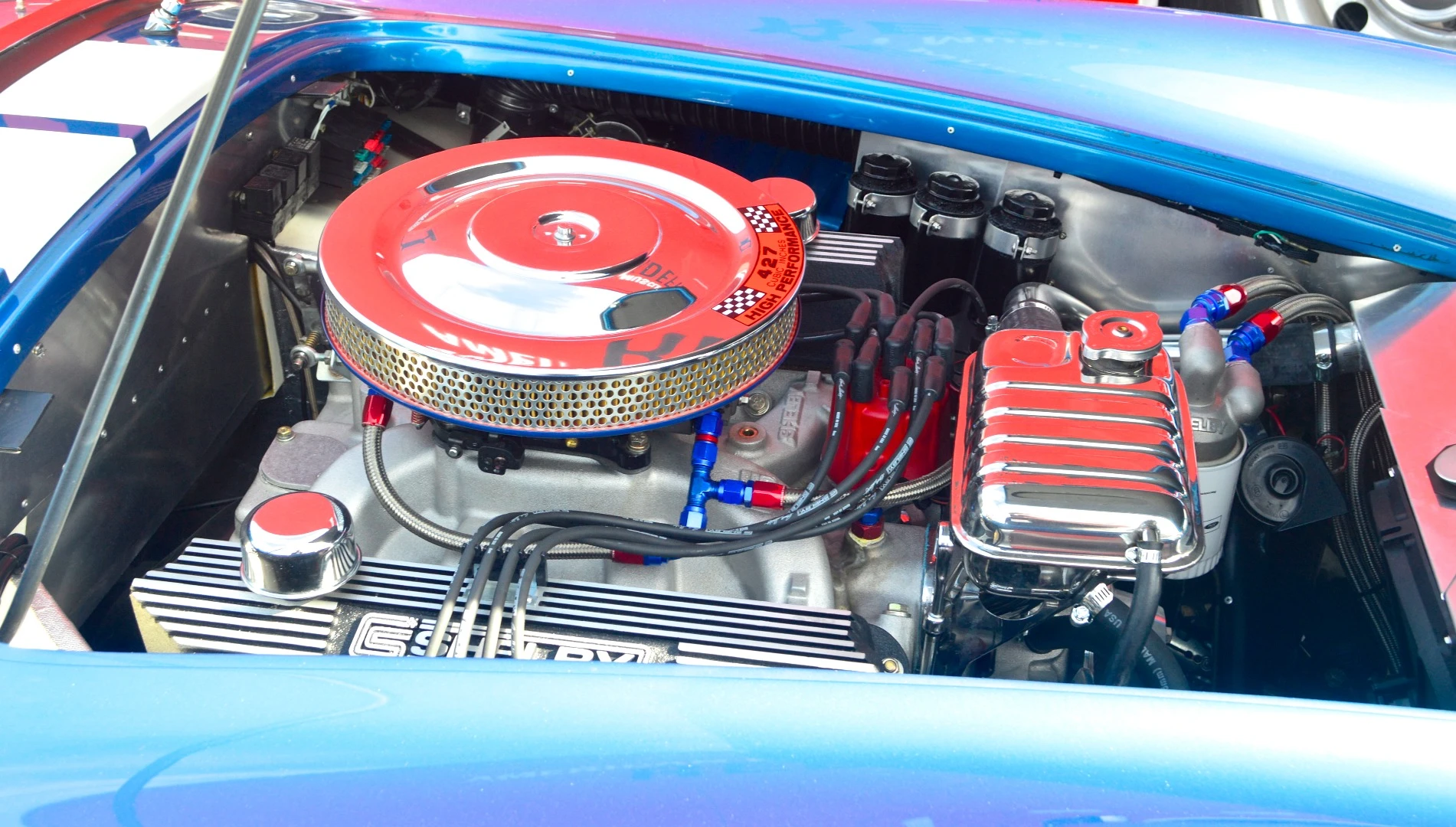 A look under the Shelby's hood