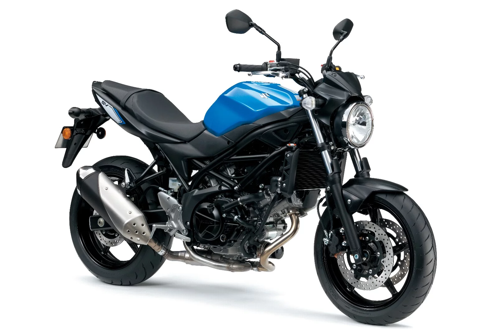 The Suzuki SV650 in Metallic Triton Blue