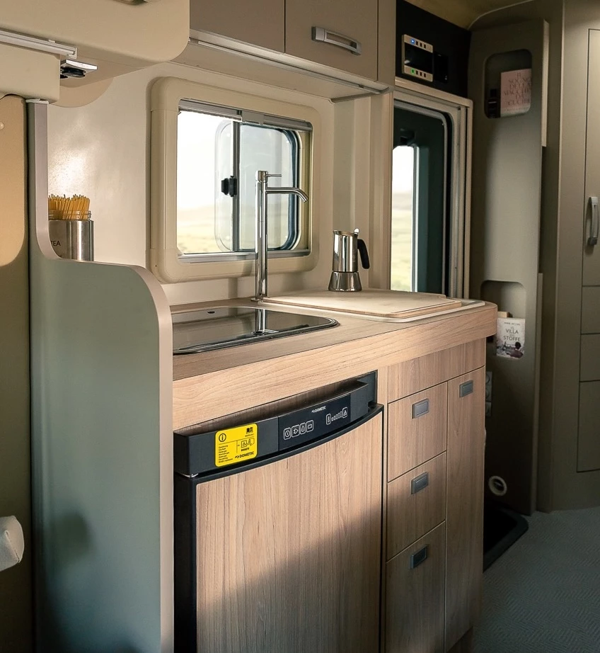 A closer look at the galley