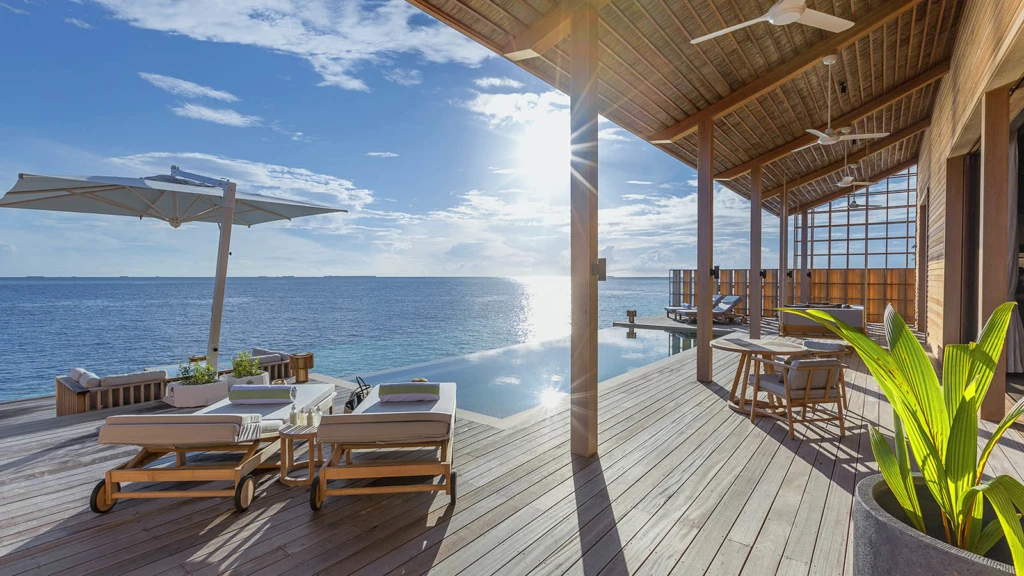 Two-bedroom villa deck