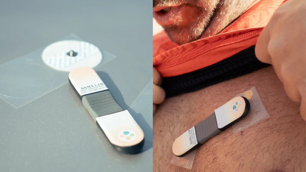 The AMOS patch was used to adhere ECGs and other sensors to Assoc. Prof. Matteo Parsani as he conducted a 30-day hand-cycling journey