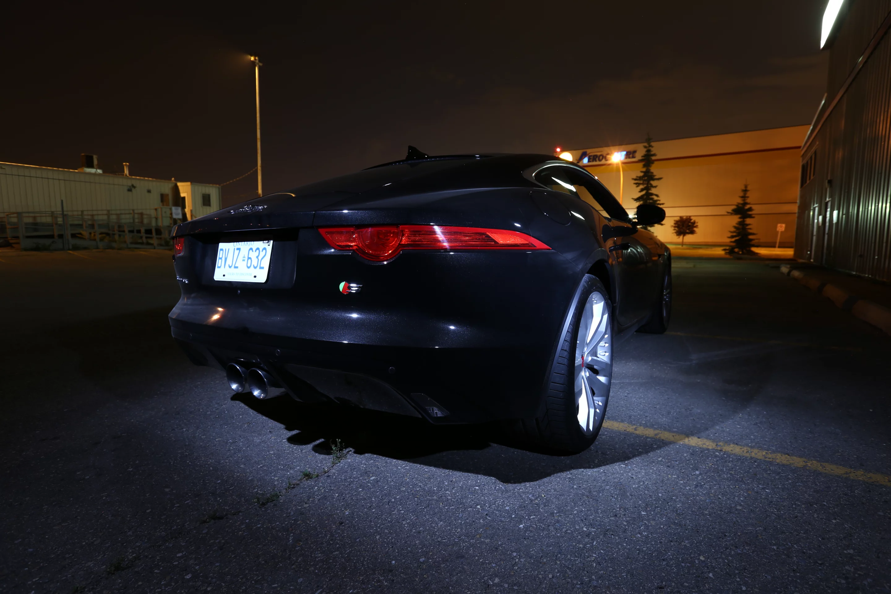 The Jaguar F-type Coupe's substantial rear haunches, one of the car's finer visual elements (Photo: Angus MacKenzie/Gizmag.com)
