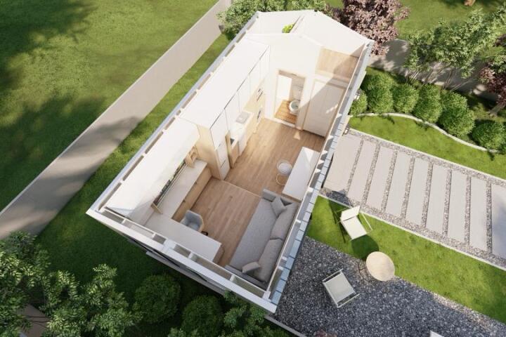 The Sakura's interior will measure 225 sq ft (21 sq m), all arranged on one floor