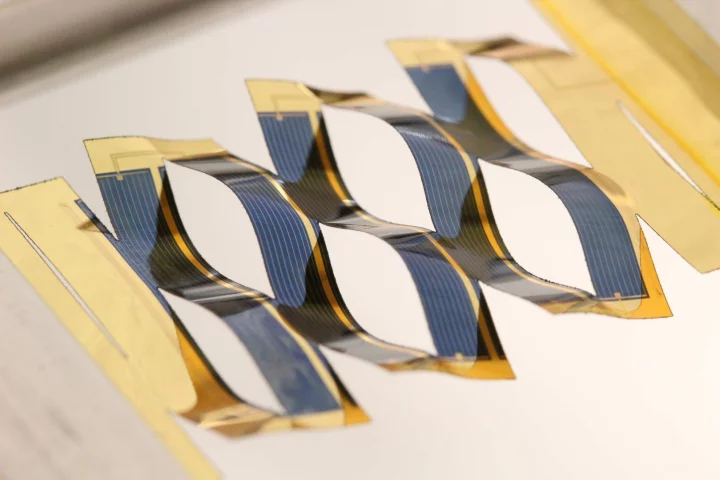 The University of Michigan's twisting solar cells