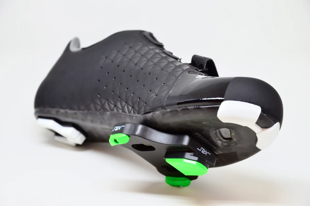 The STYX Powermeter is incorporated into the cleat