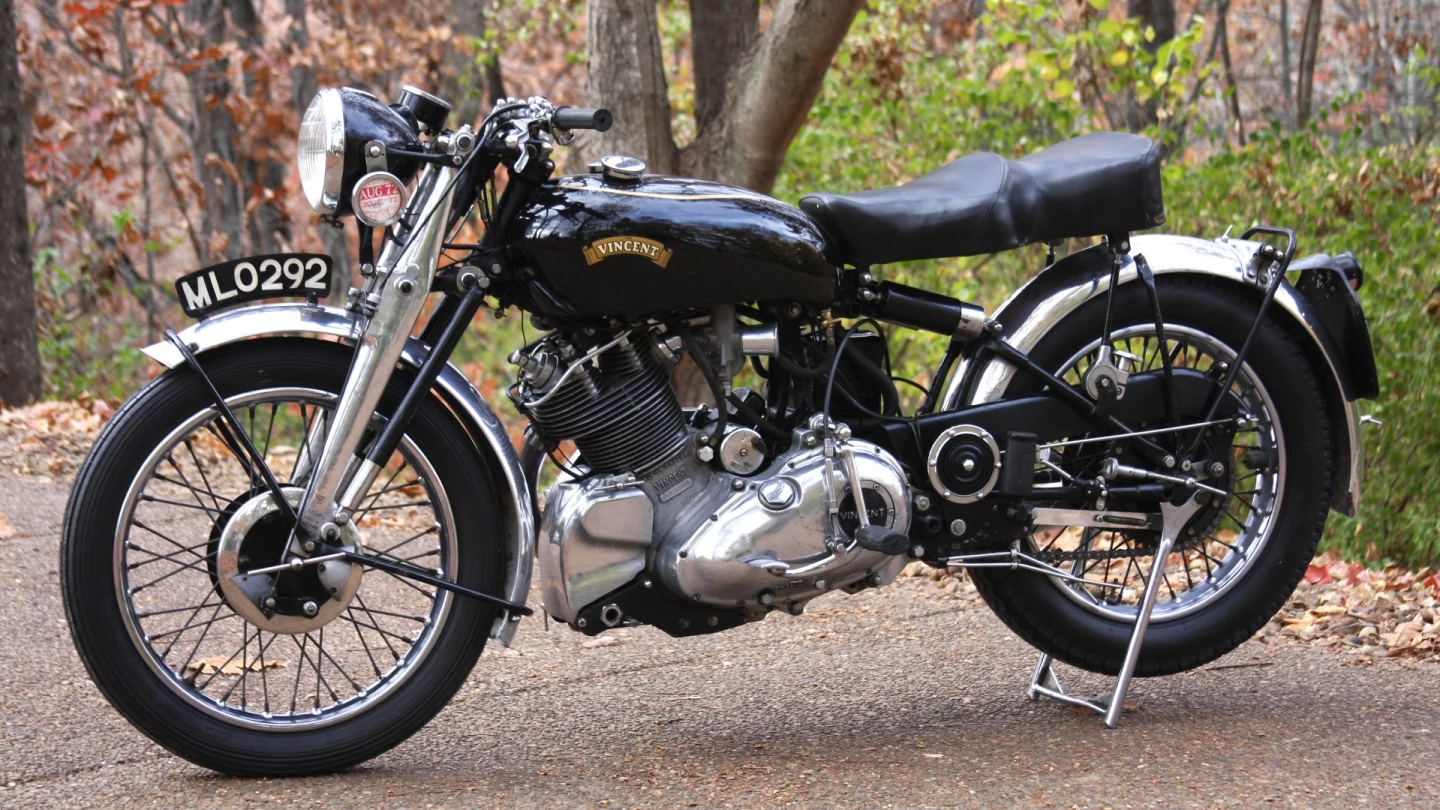 Falling just $1,750 short of the world record price for a single cylinder Vincent (current record $65,000), this bike is almost one of the family at New Atlas. The vendor of this bike was long-time New Atlas scribe and photographer Somer Hooker, and one of its prior owners was Steve McQueen, which accounts for the spectacular price. Auction Description