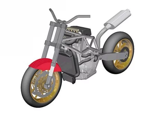 The projected curb weight for the AVL machine is 240 kg, 35kg more than the ThunderStar