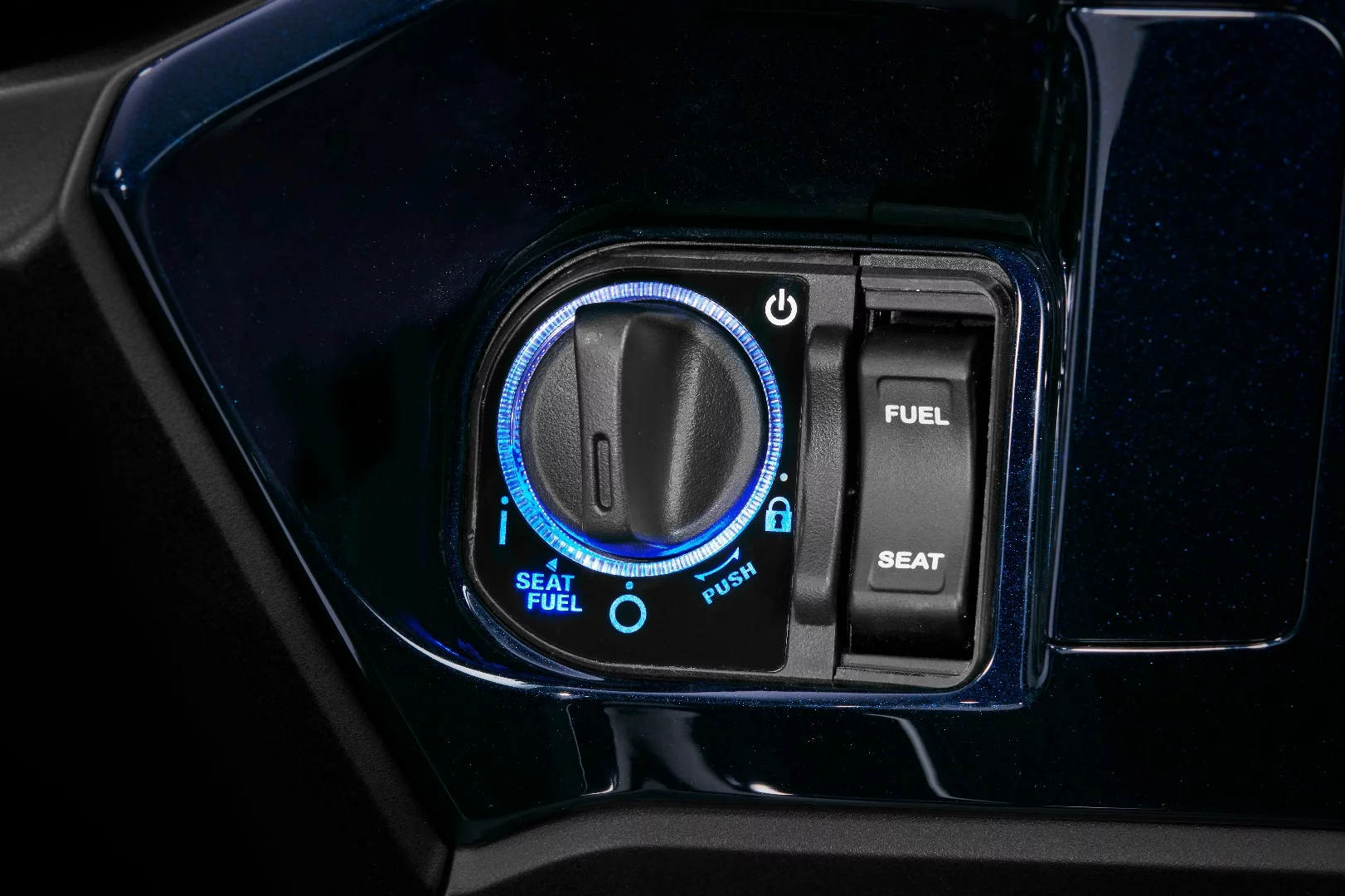 The main switch of the 2018 Honda PCX hybrid