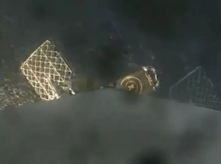 Falcon 9 making landing approach