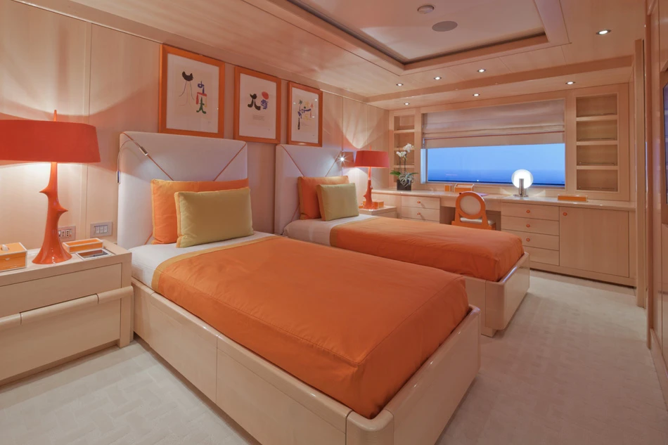 Italian architect Laura Sessa is responsible for the vessel's interior design