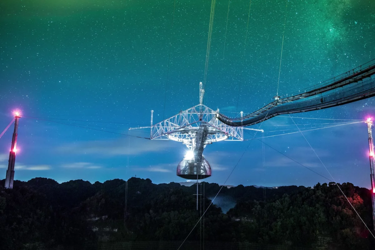 The Arecibo Observatory, which was used to send the original Arecibo Message in 1974