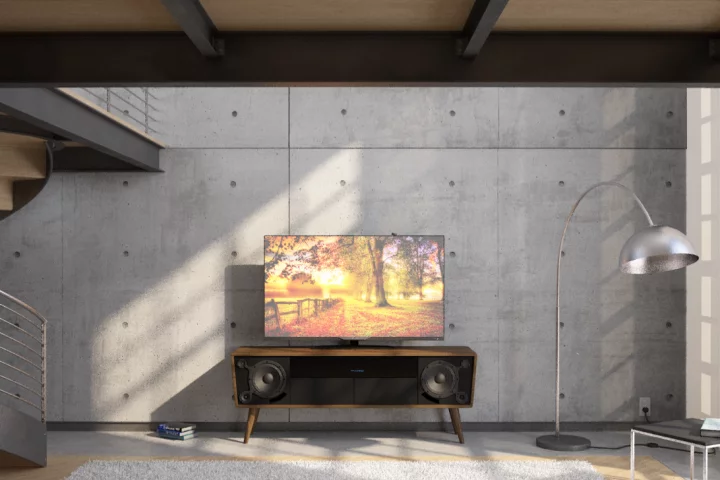 The SM-70 cabinet-style retro TV console