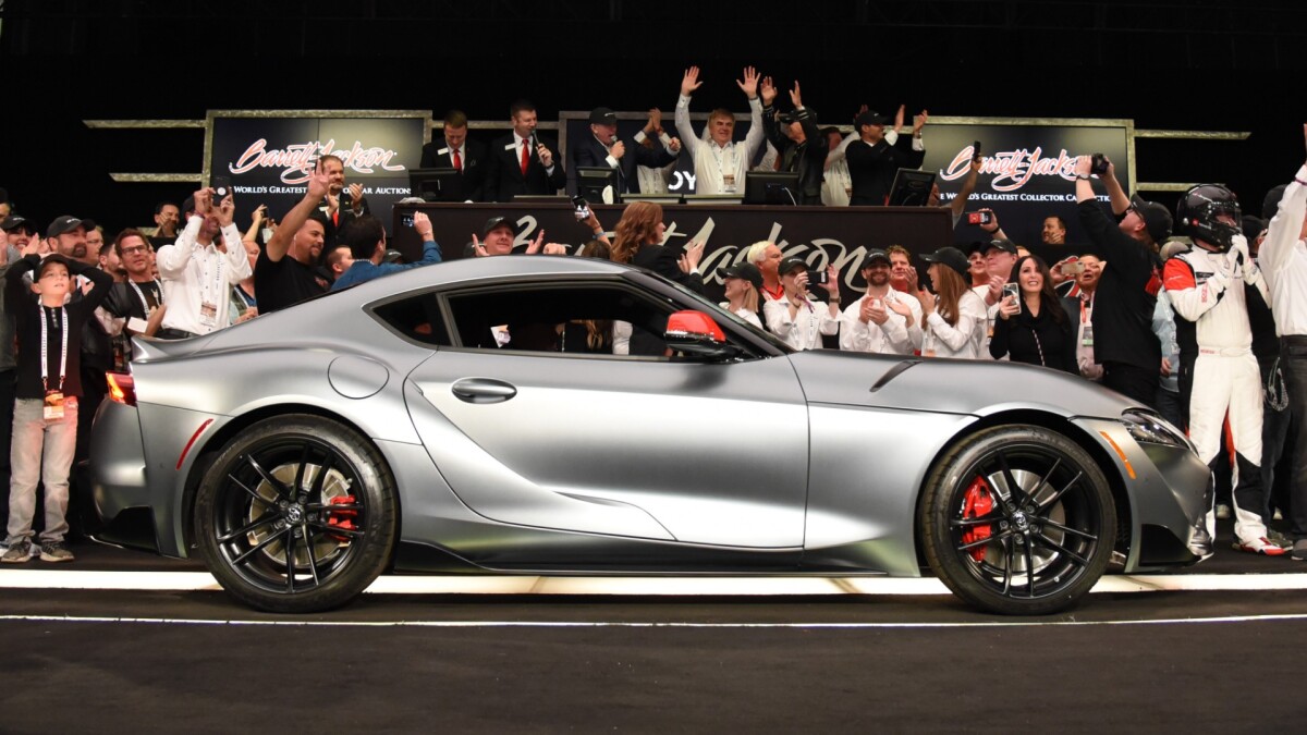 $2,100,000 | 2020 TOYOTA SUPRA - FIRST PRODUCTION VIN 20201 | Auction Link: Barrett-Jackson