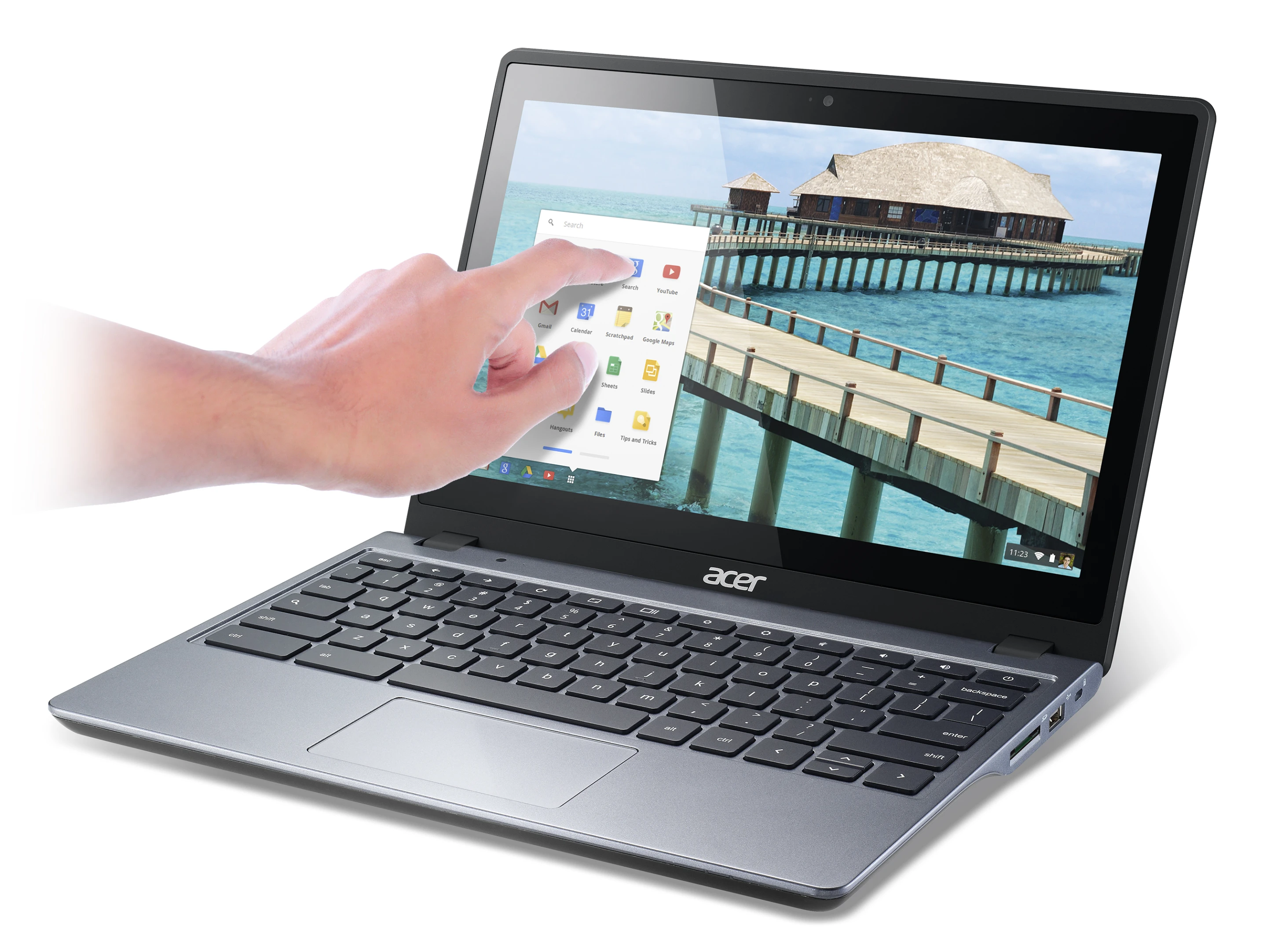 Acer has announced its first touchscreen Chromebook, the C720P