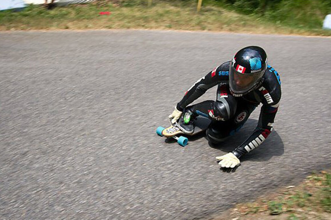 World record 80.74 mph downhill skateboard run