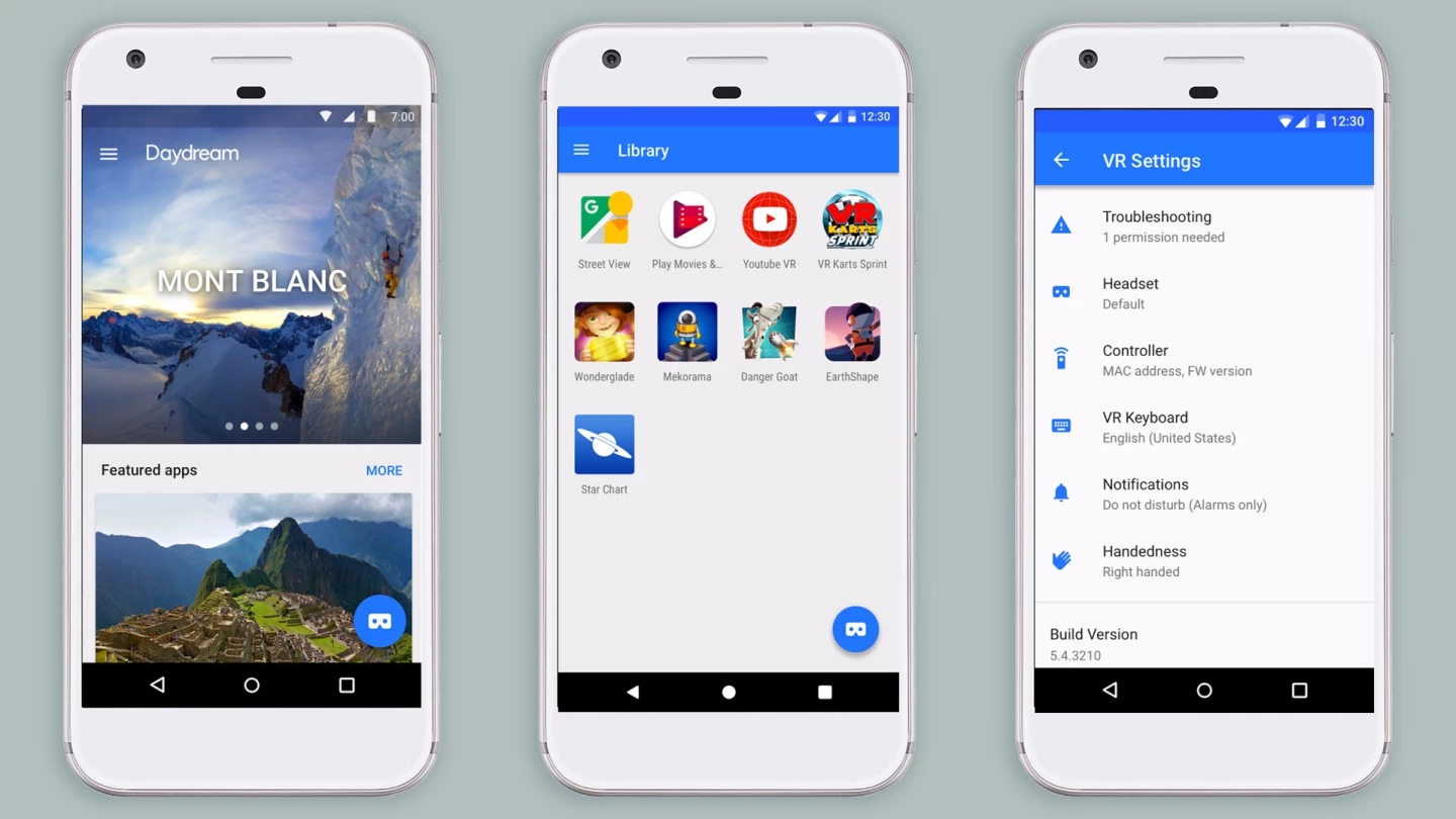 You can use the Daydream app to view your library, download content and change settings in and out of VR