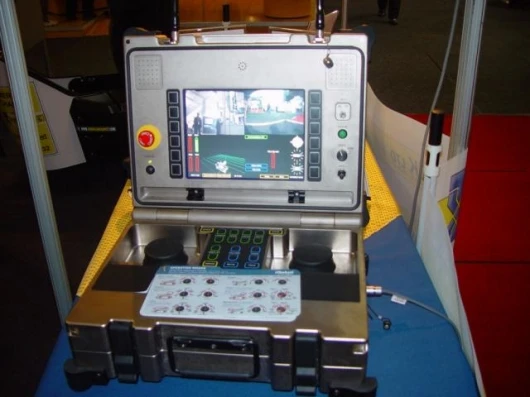 The iRobot's remote control setup