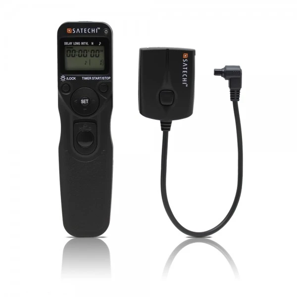 Different options on the Satechi WTR-A include delaying the start of a shot, programming time intervals and managing long-exposure timers