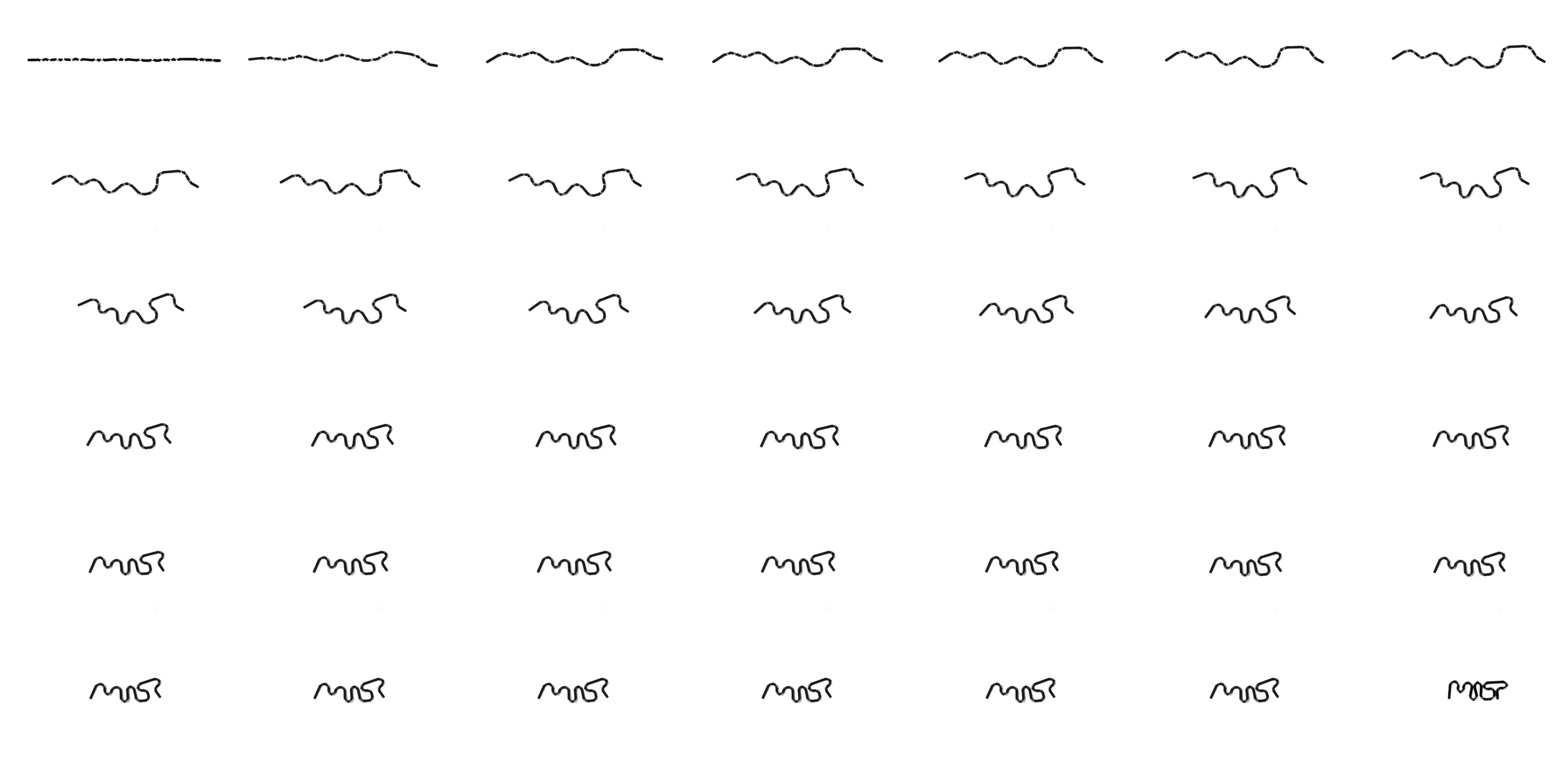 A 3D-printed self-folding strand of “smart” material developed by Stratasys that subsequently folds into the MIT logo when placed in water (Image: Skylar Tibbits)