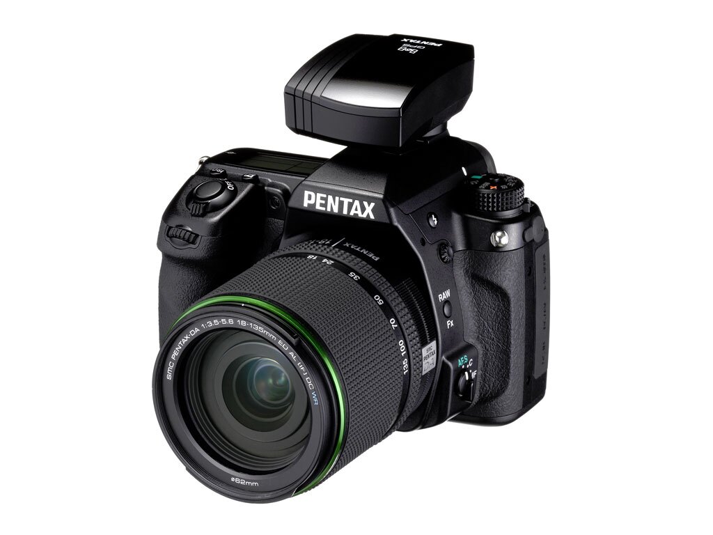 The O-GPS1 is designed to work with the K-5 and K-r digital SLR cameras from Pentax, but is also compatible with the company's 645D model