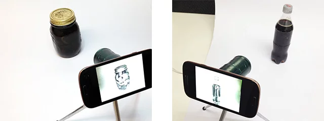 Snooperscope can make opaque liquid appear transparent