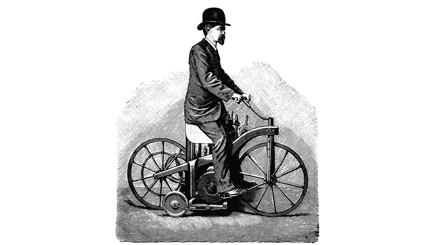 Wilhelm Maybach's engines powered the world's first motorcycle