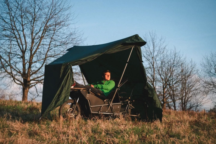 Once a fanciful concept, the Spacecamper Bike nano-RV bike is now available for purchase