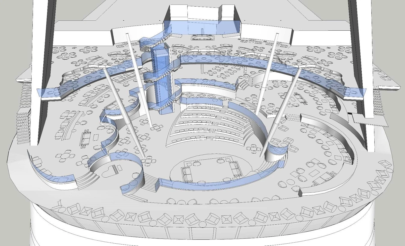 Seating arrangements at Two70