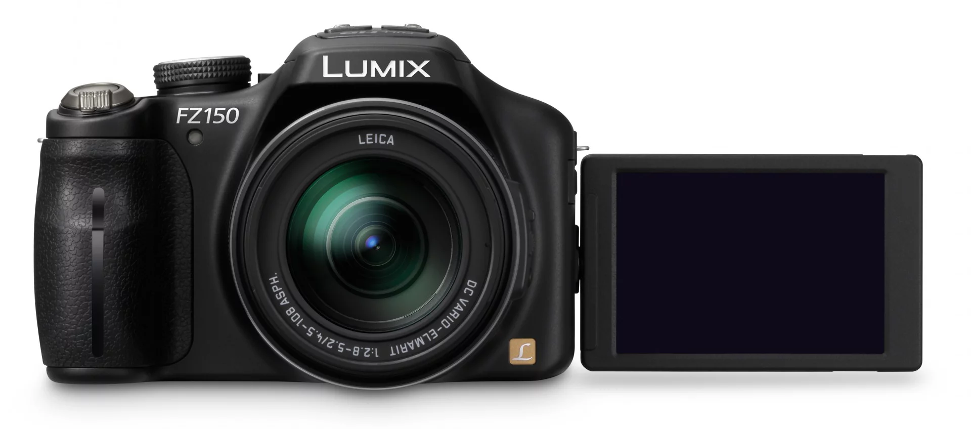 The LUMIX DMC-FZ150 from Panasonic with articulating 3-inch LCD