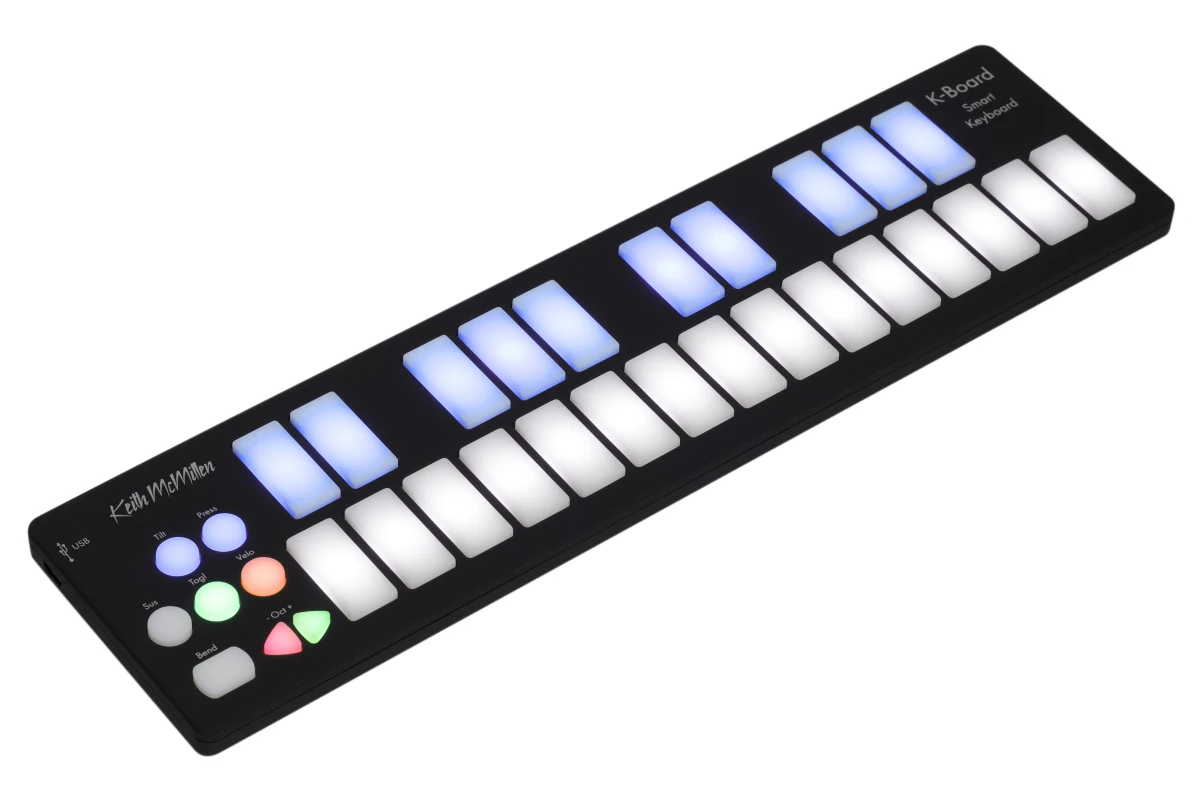 The K-Board USB MIDI keyboard can survive being run over by a tour van and a drop from a 2-story building
