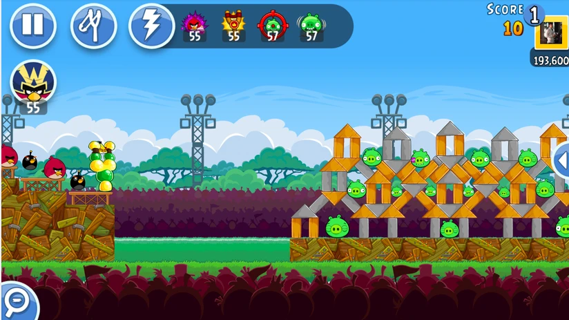 In a game like Angry Birds, Immersion's technology allows you to feel the rubber band being pulled back on the slingshot